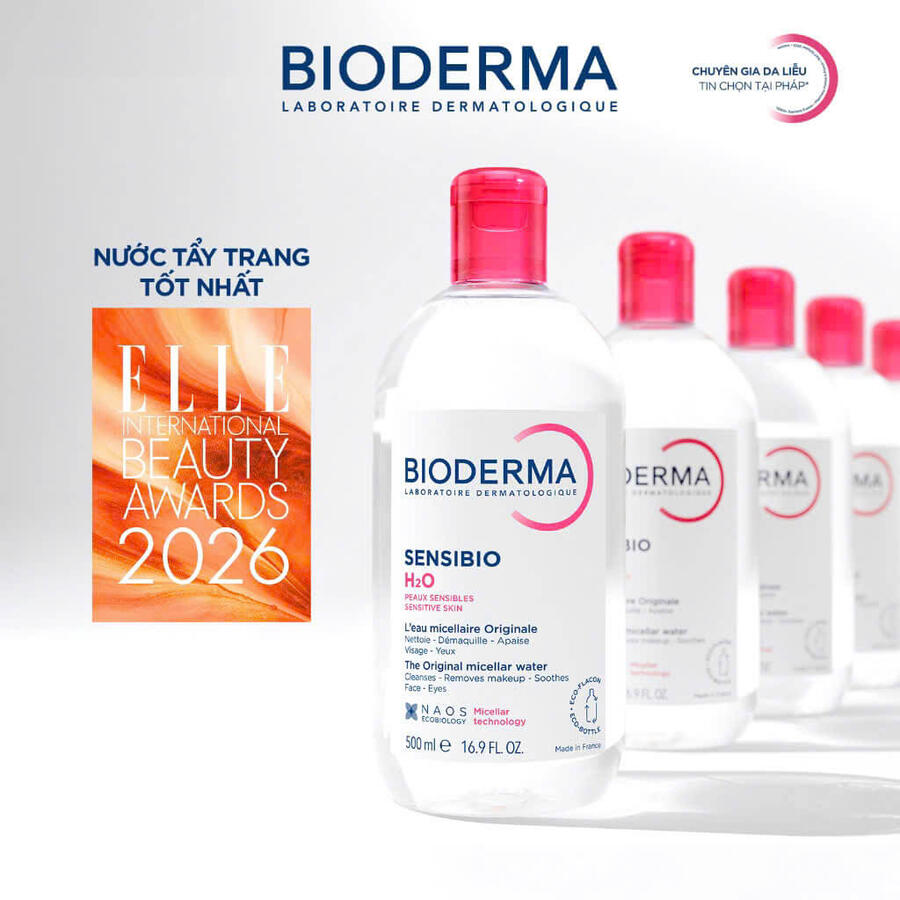 Tẩy Trang Bioderma Sensibio-Da nhạy cảm, Sebium-Da dầu mụn