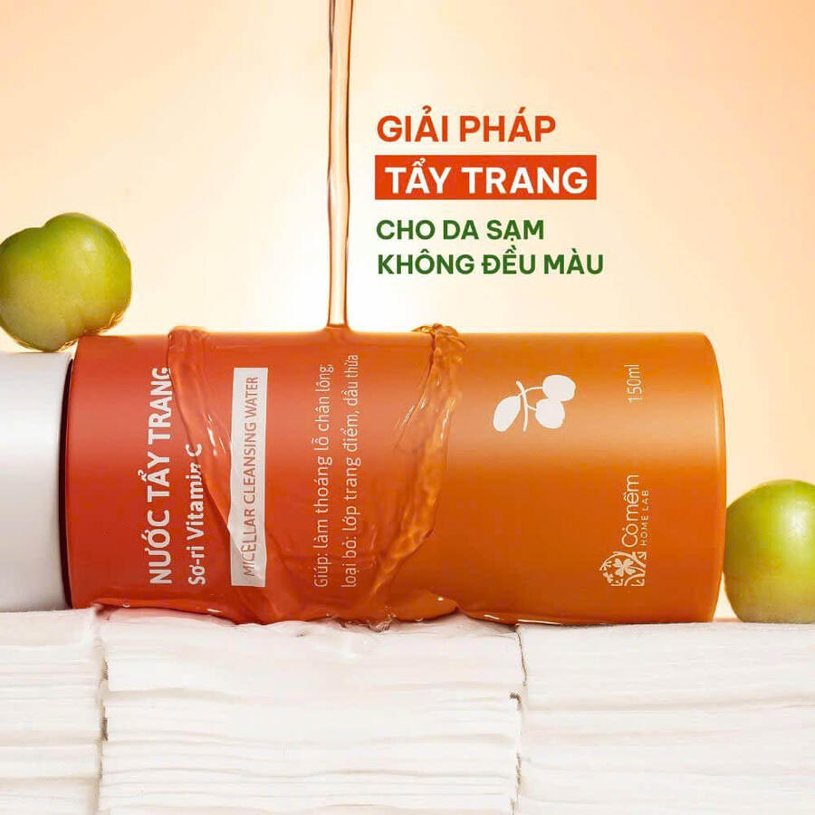 Nước Tẩy Trang Sơ-ri VitaminC Giải pháp cho sạm, không đều màu