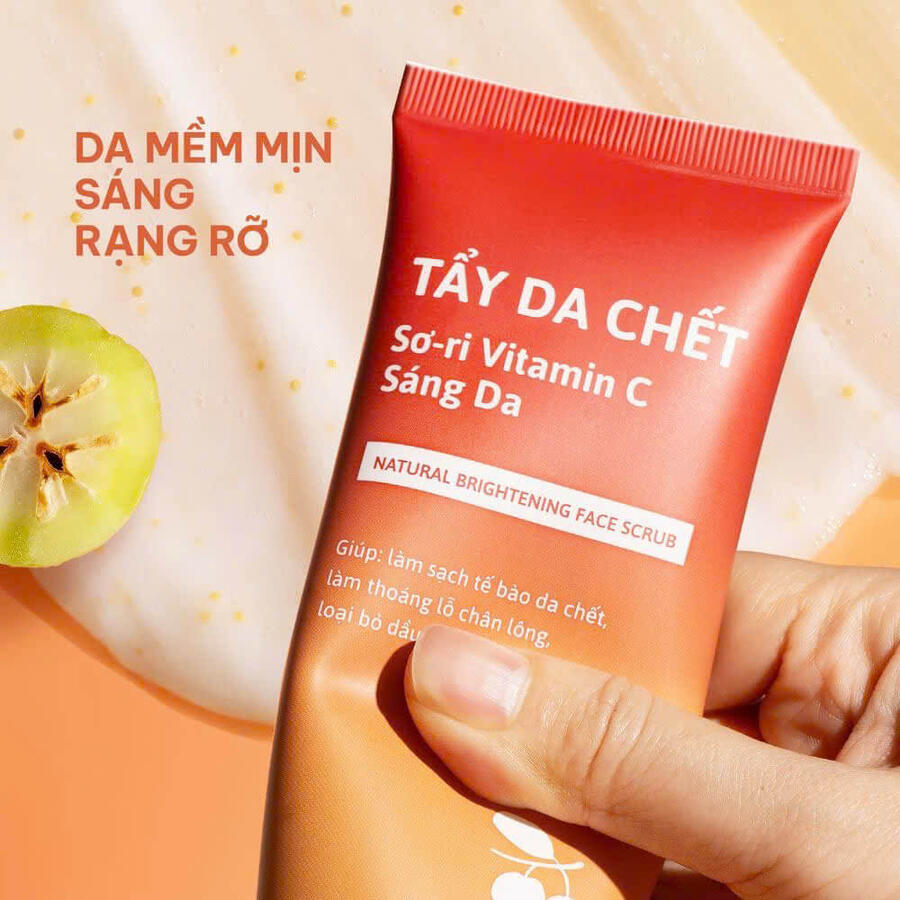 Tẩy da chết định kỳ 2 lần/tuần giúp da sáng và dễ hấp thụ dưỡng chất chăm sóc da hơn.