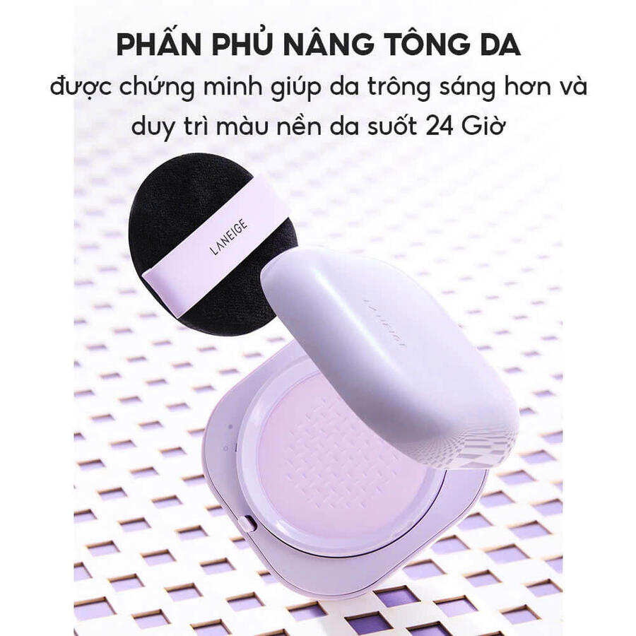 Phấn phủ Laneige Nâng tone, hiểu chỉnh màu sắc đều màu da