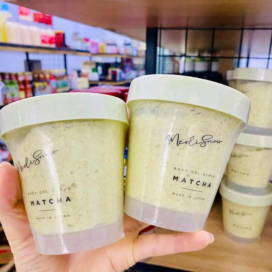 Hàng nội địa Nhật. Tẩy nhẹ dịu, lưu hương matcha trên da.